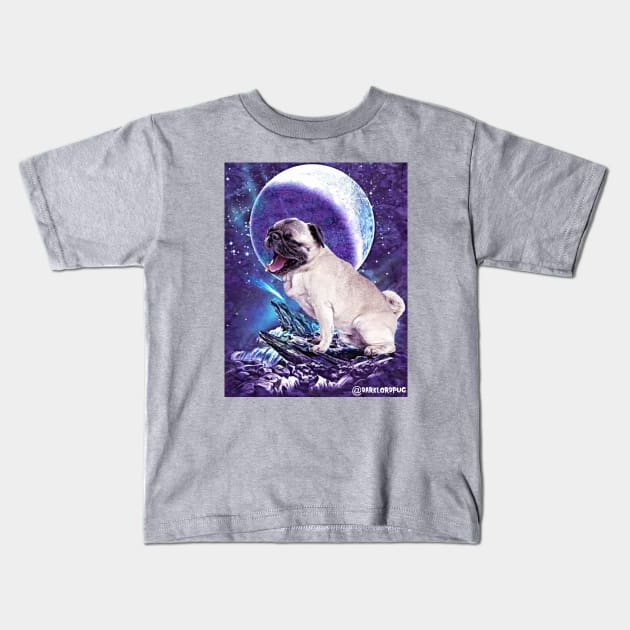 Pug Purhowl Kids T-Shirt by darklordpug